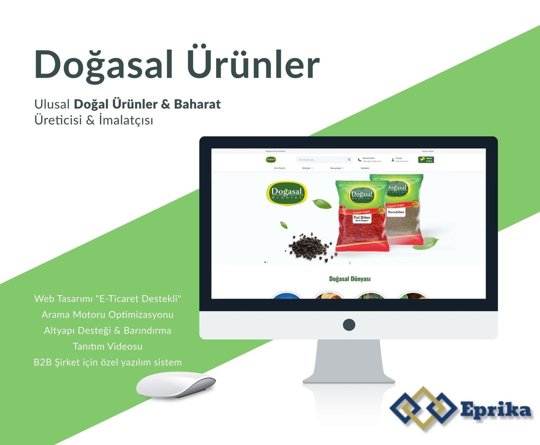 Doğasal Ürünler – Web Tasarımı