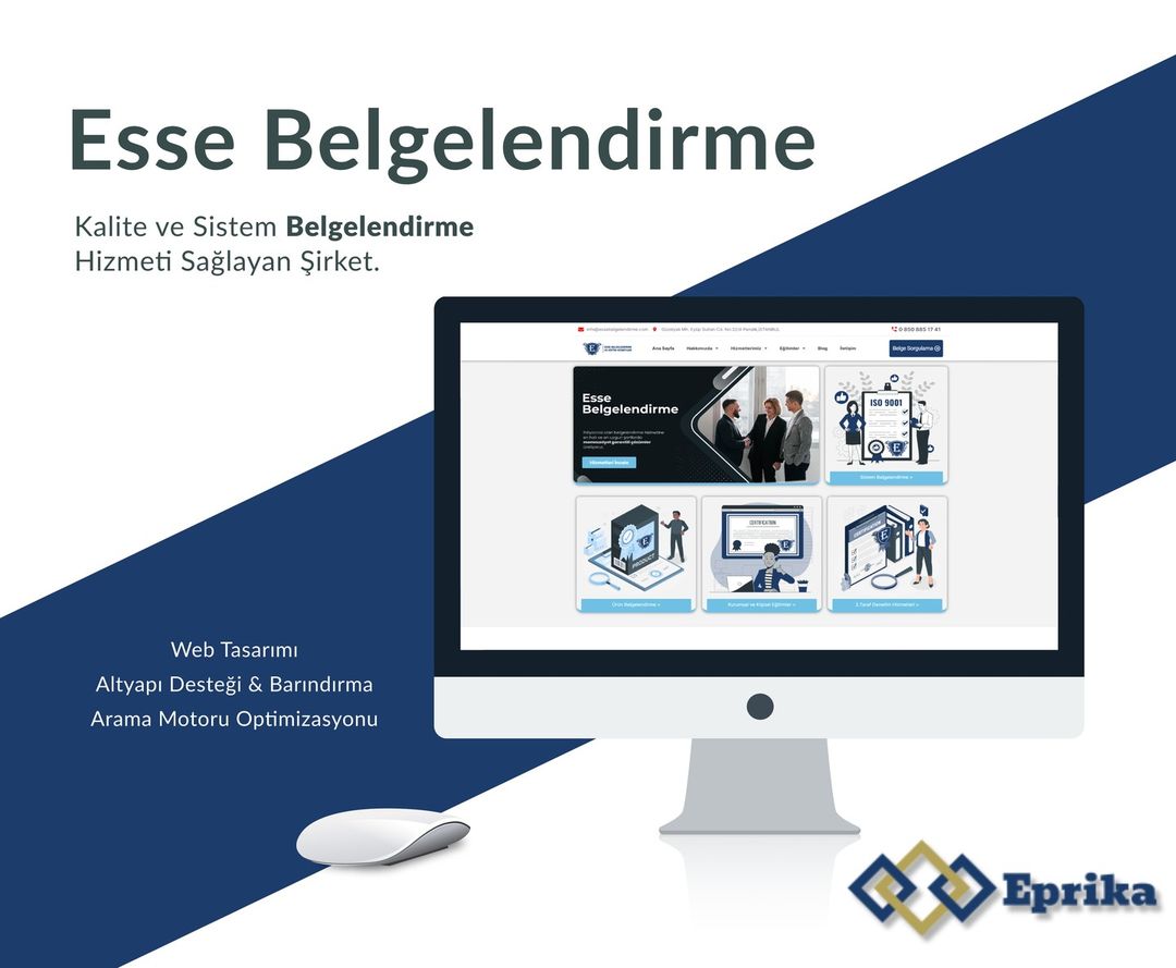 Esse Belgelendirme – Web Tasarımı