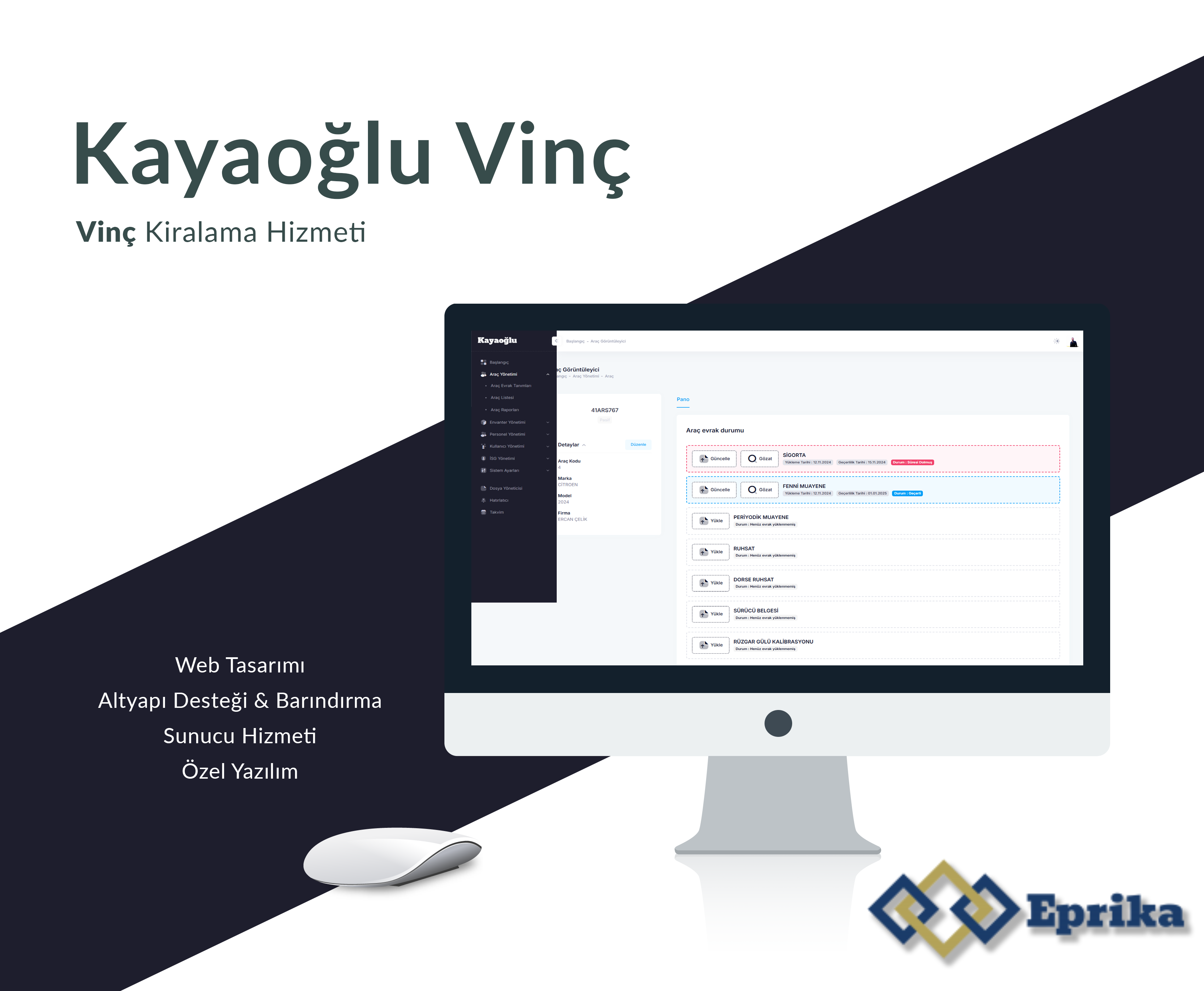 Kayaoğlu Vinç - Özel Yazılım