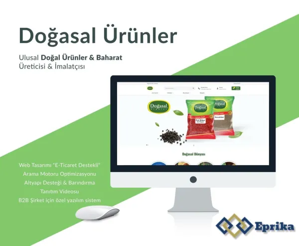 Doğasal Ürünler – Web Tasarımı